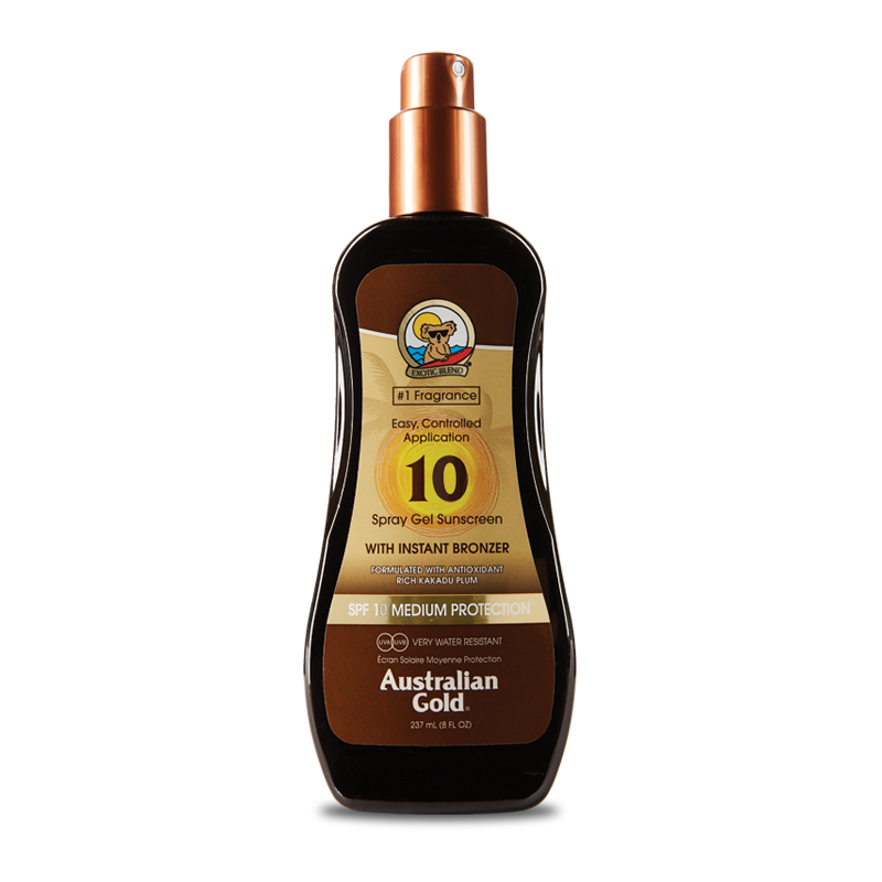 SPF 10 SPRAY GEL WITH BRONZER SPF 10 SPRAY GEL WITH BRONZER