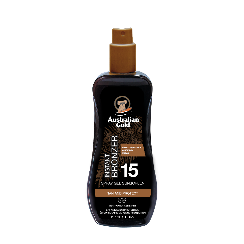 SPF 15 SPRAY GEL WITH BRONZER SPF 15 SPRAY GEL WITH BRONZER