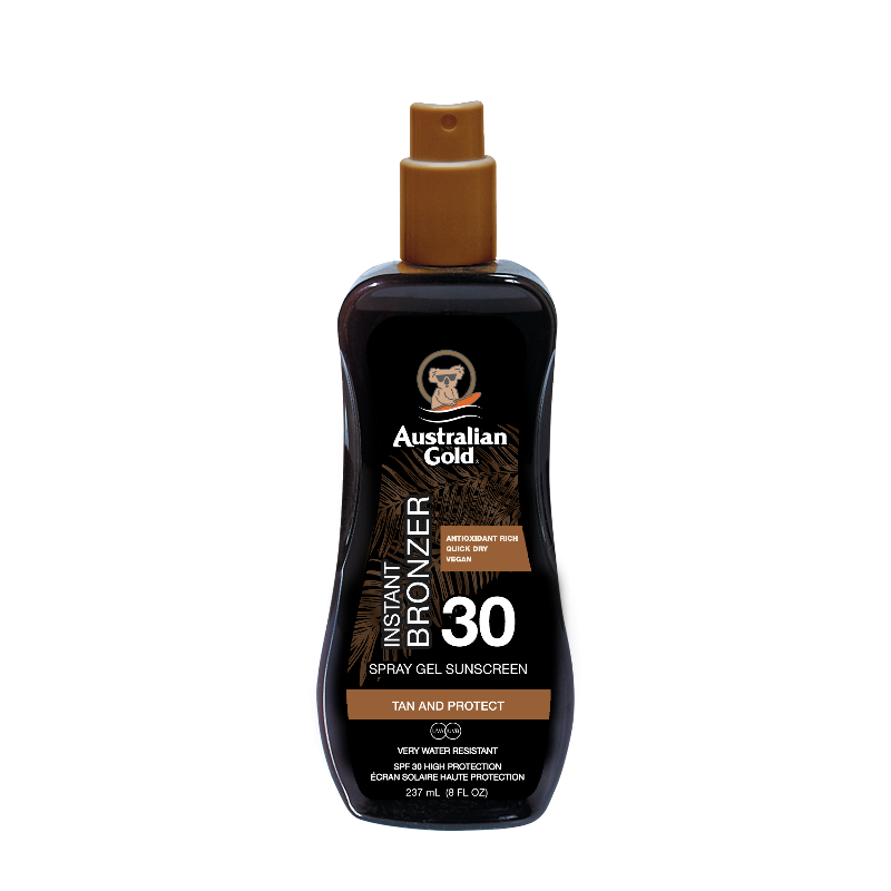 SPF 30 SPRAY GEL WITH BRONZER SPF 30 SPRAY GEL WITH BRONZER